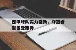 开云体育登录-西甲球队实力强劲,夺冠希望备受期待